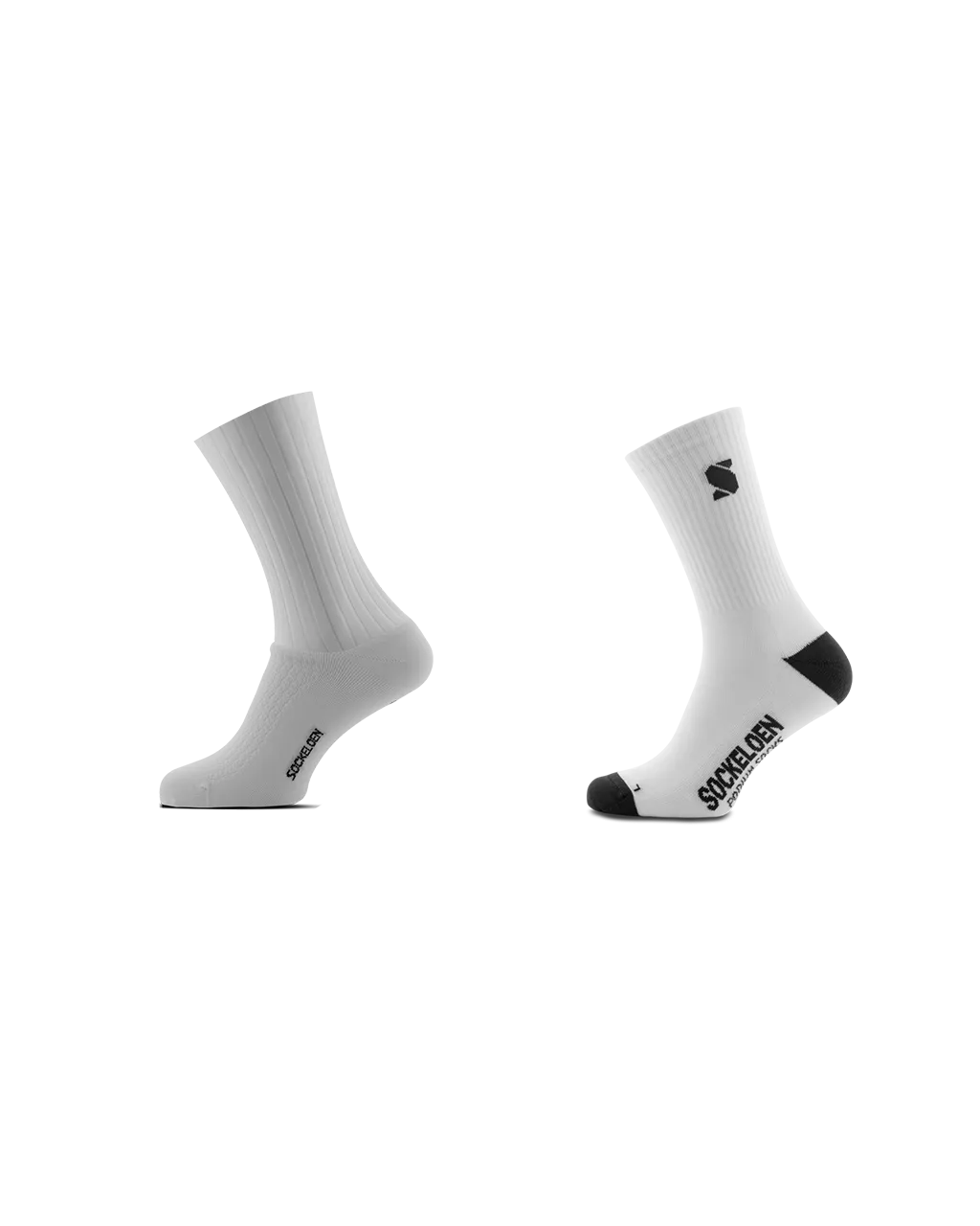 Aero Socks All White   Podium Casual Socks White