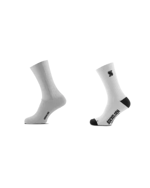 Aero Socks All White   Podium Casual Socks White