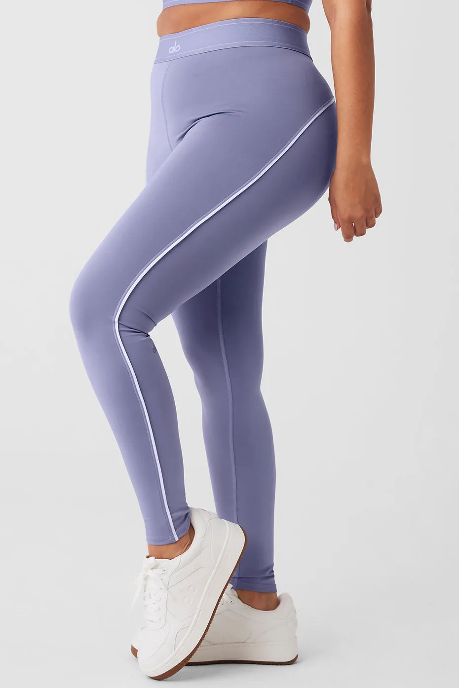 Airlift High-Waist Suit Up Legging - Lilac Blue/White