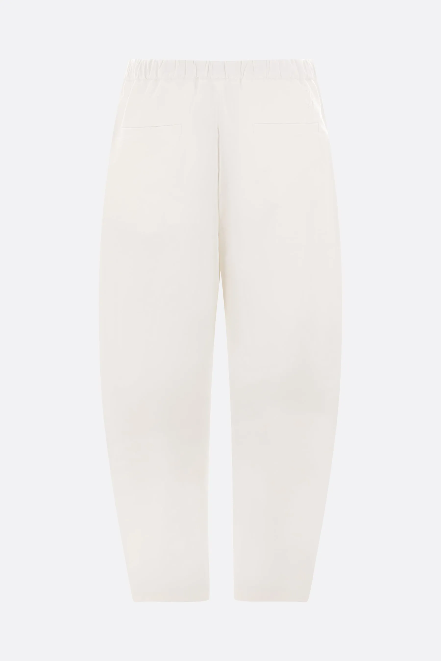 baggy-fit cotton trousers