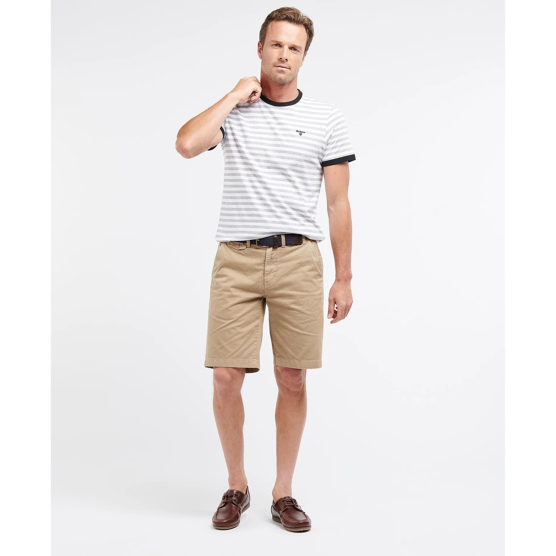 Barbour Neuston Twill Mens Shorts - Stone