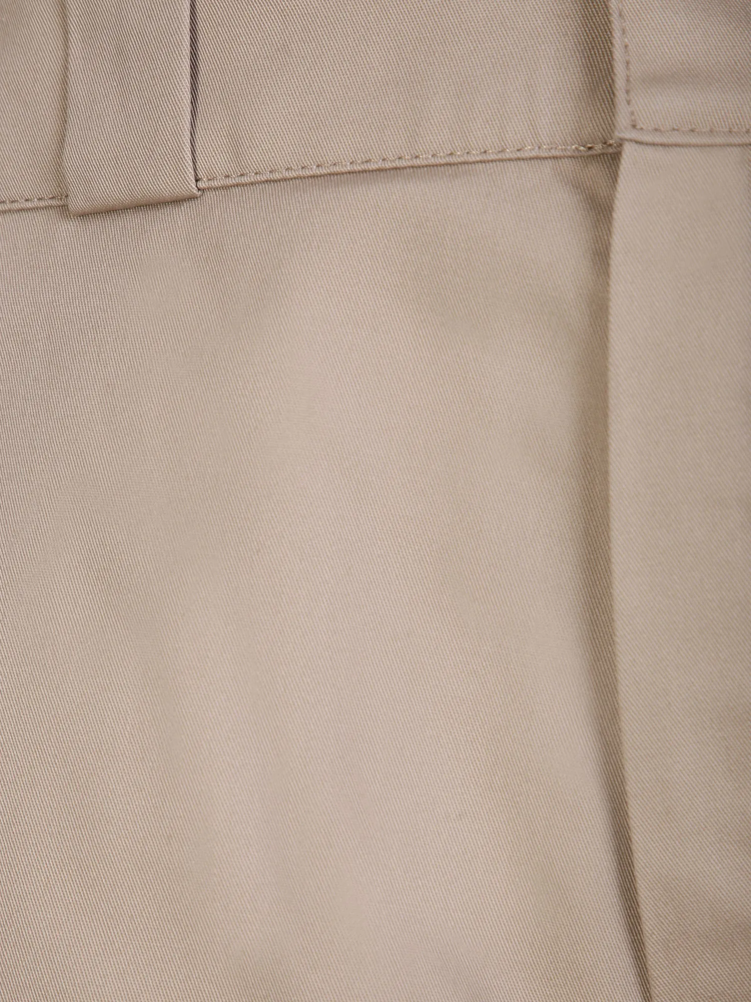 Beige straight leg trousers