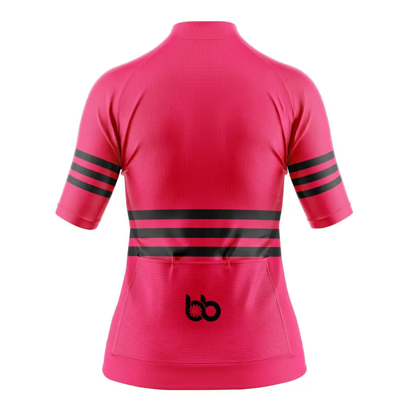 Bicycle Booth Stripes (Pink) Aero Jerseys