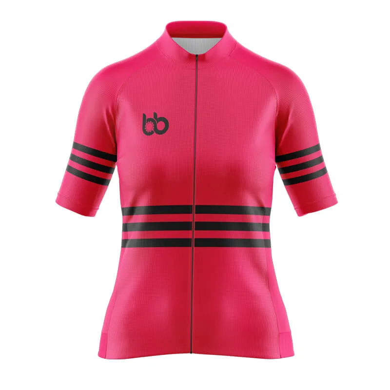 Bicycle Booth Stripes (Pink) Aero Jerseys