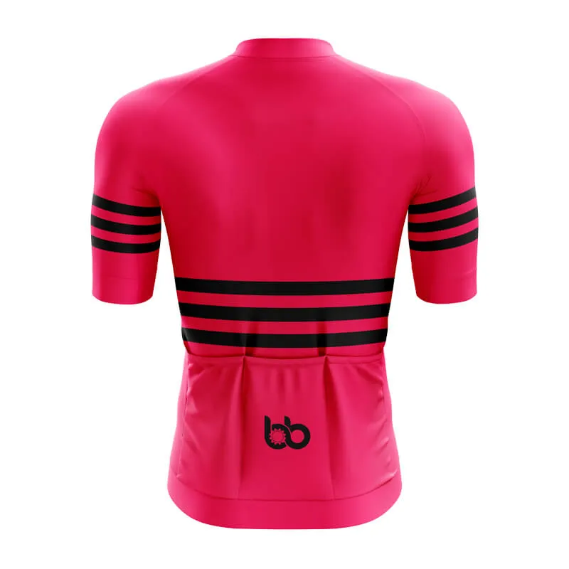 Bicycle Booth Stripes (Pink) Aero Jerseys