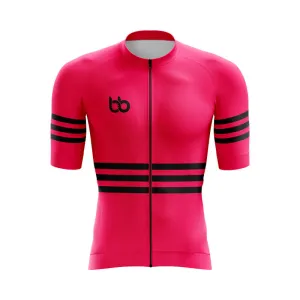 Bicycle Booth Stripes (Pink) Aero Jerseys