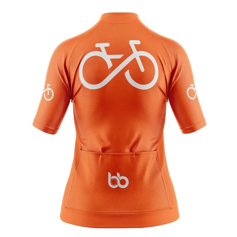 Bike Forever 2.0 Aero Shortsleeve Jersey (Orange) [CLEARANCE]