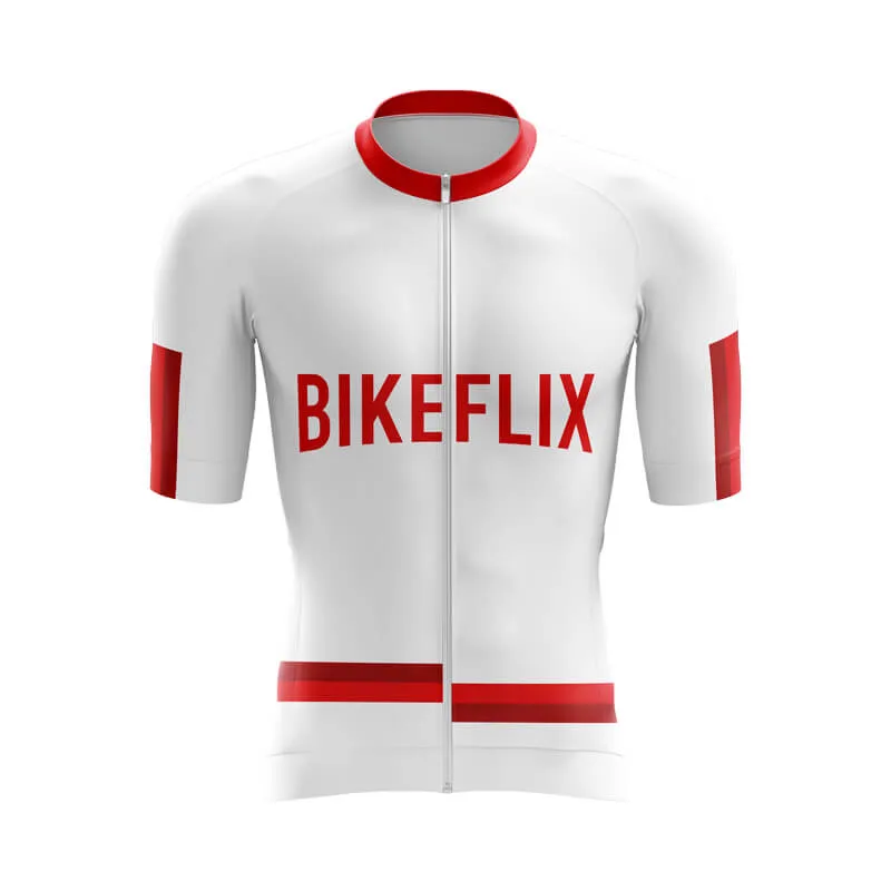 Bikeflix Aero Jerseys (V1) (White)