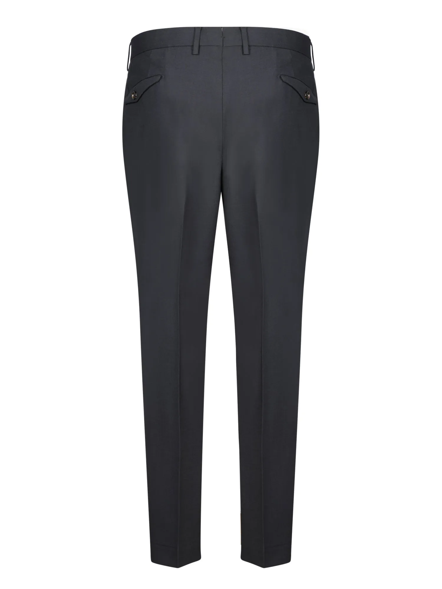 Blue Stretch Wool Trousers