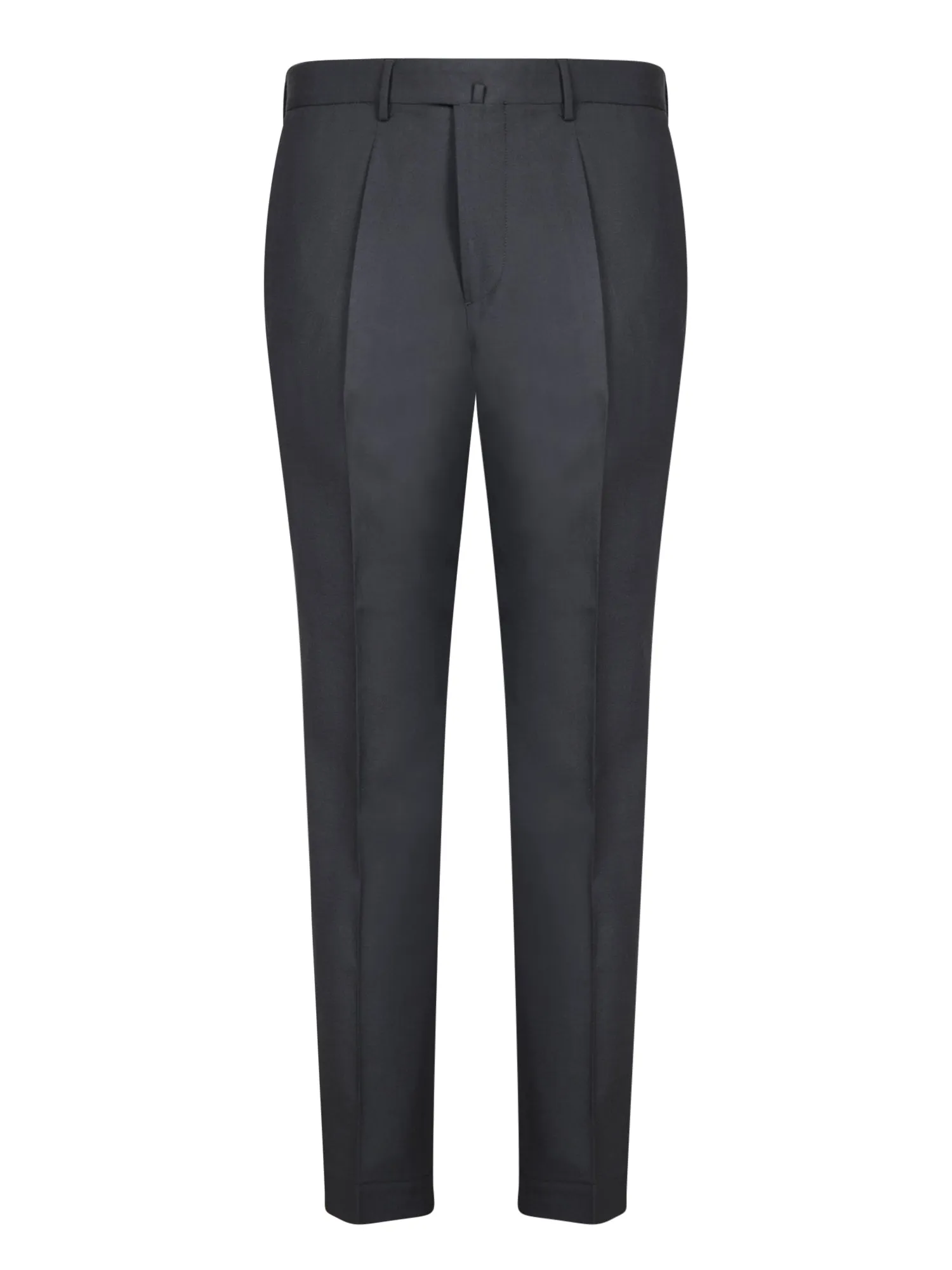 Blue Stretch Wool Trousers