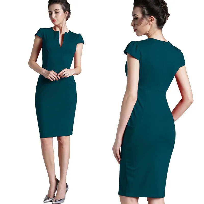 Bodycon Formal Dress | Knee Length Formal Dress - Stylemein