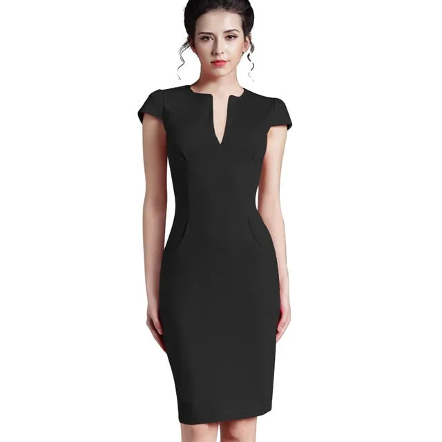 Bodycon Formal Dress | Knee Length Formal Dress - Stylemein