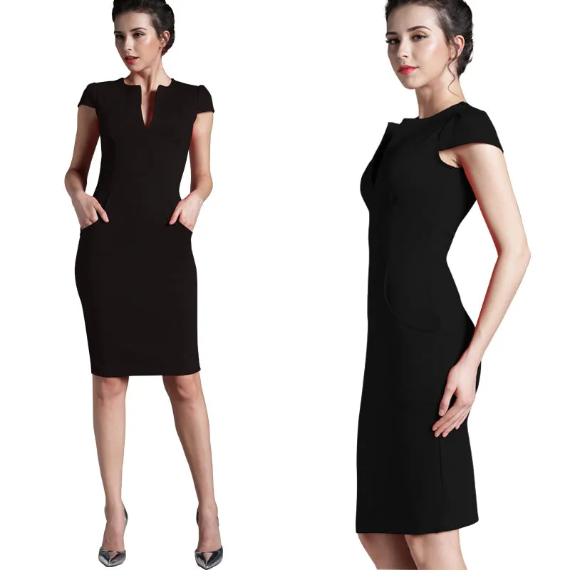 Bodycon Formal Dress | Knee Length Formal Dress - Stylemein