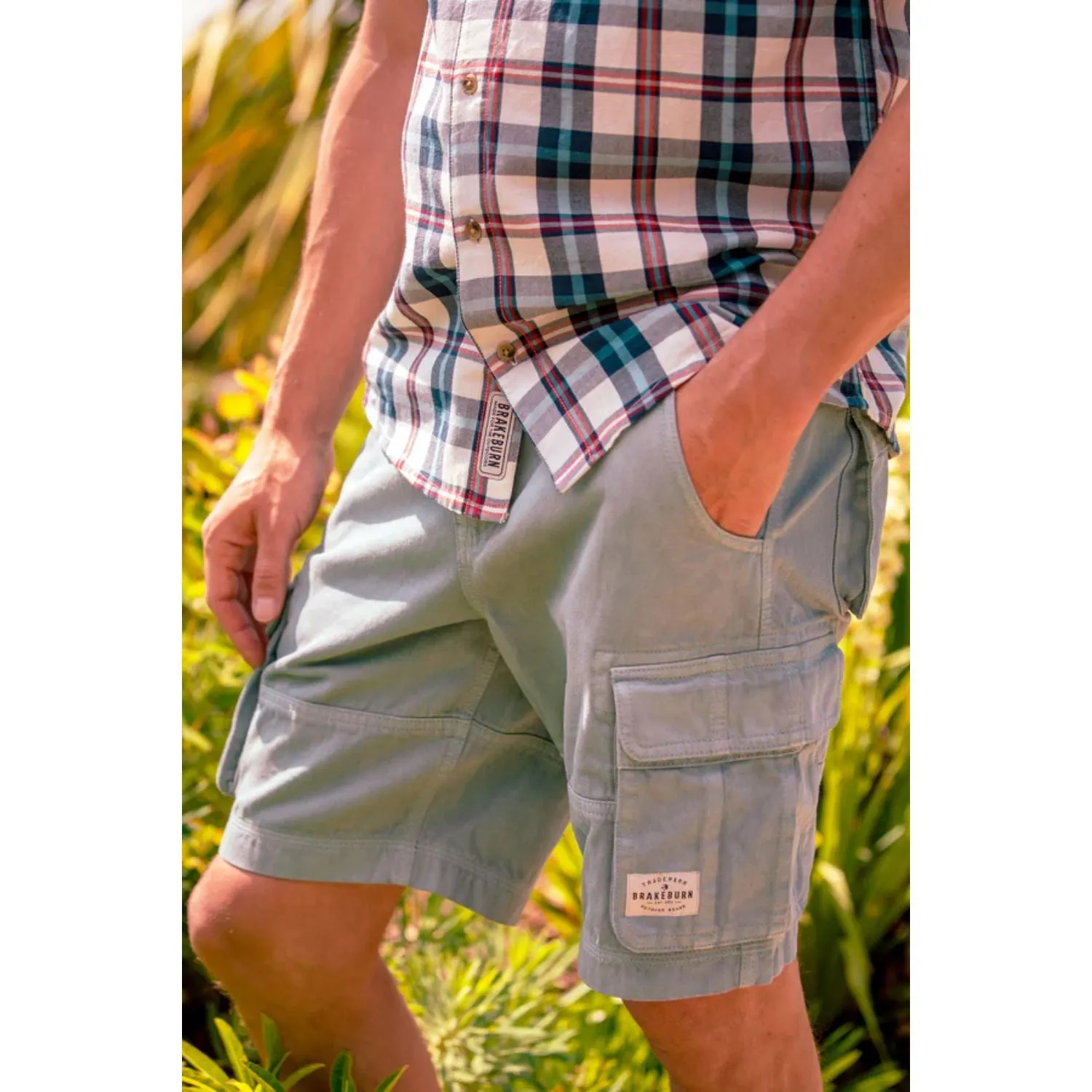 Brakeburn 32 Blue Cargo Shorts