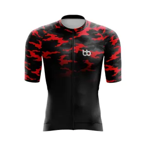 Camouflage Neck Aero Jerseys (V3) (Red-Black)