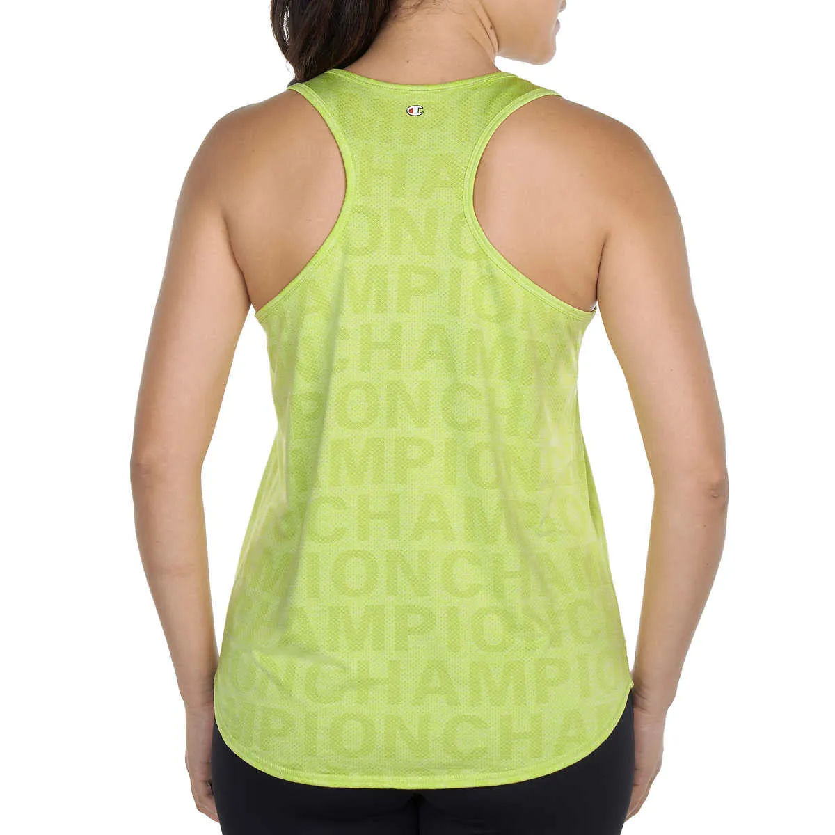 Champion Women's Racerback Logo Print Active Performance Tank Top