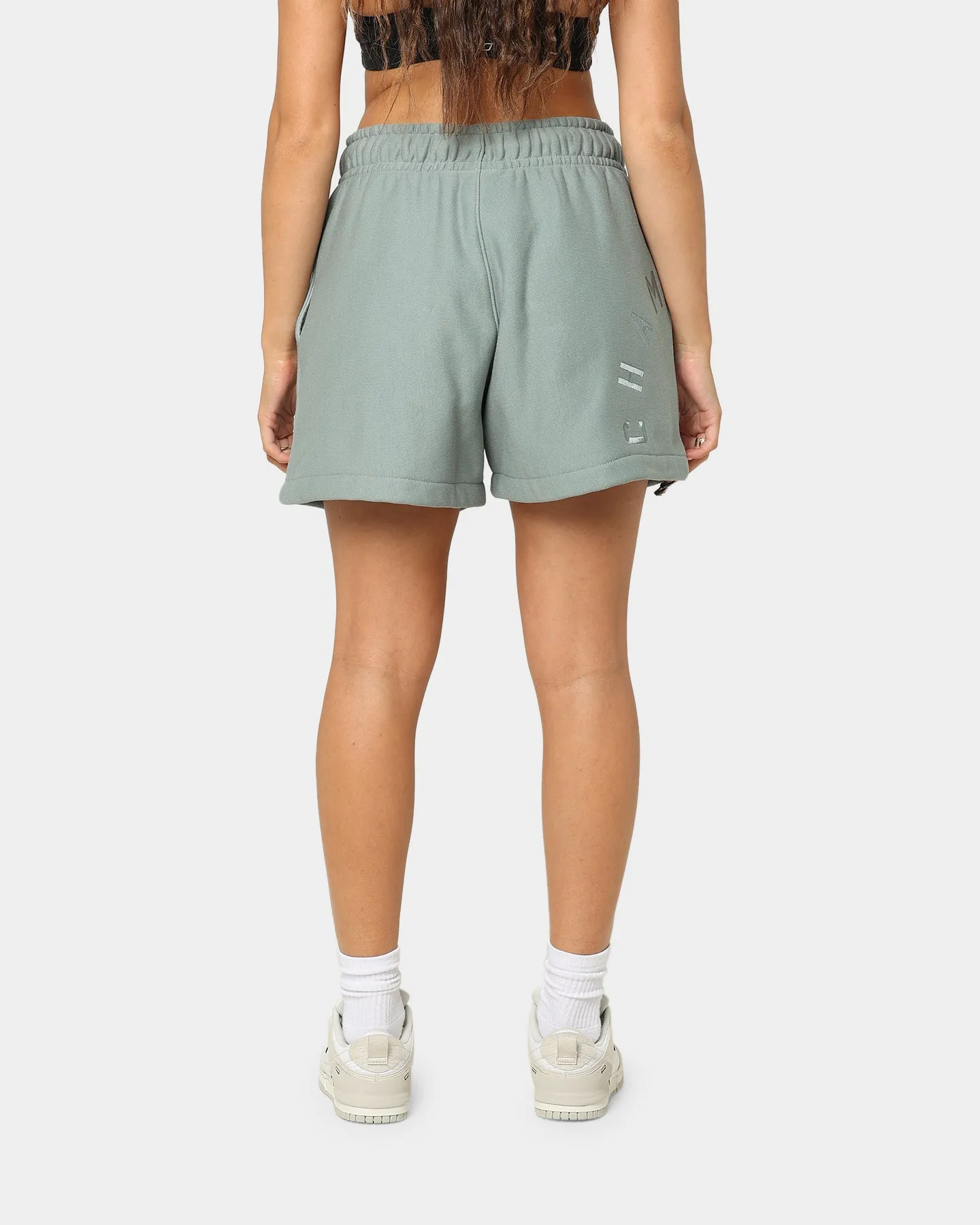 Champion Women's Reverse Weave Relaxed Shorts Sage Shimmer Green