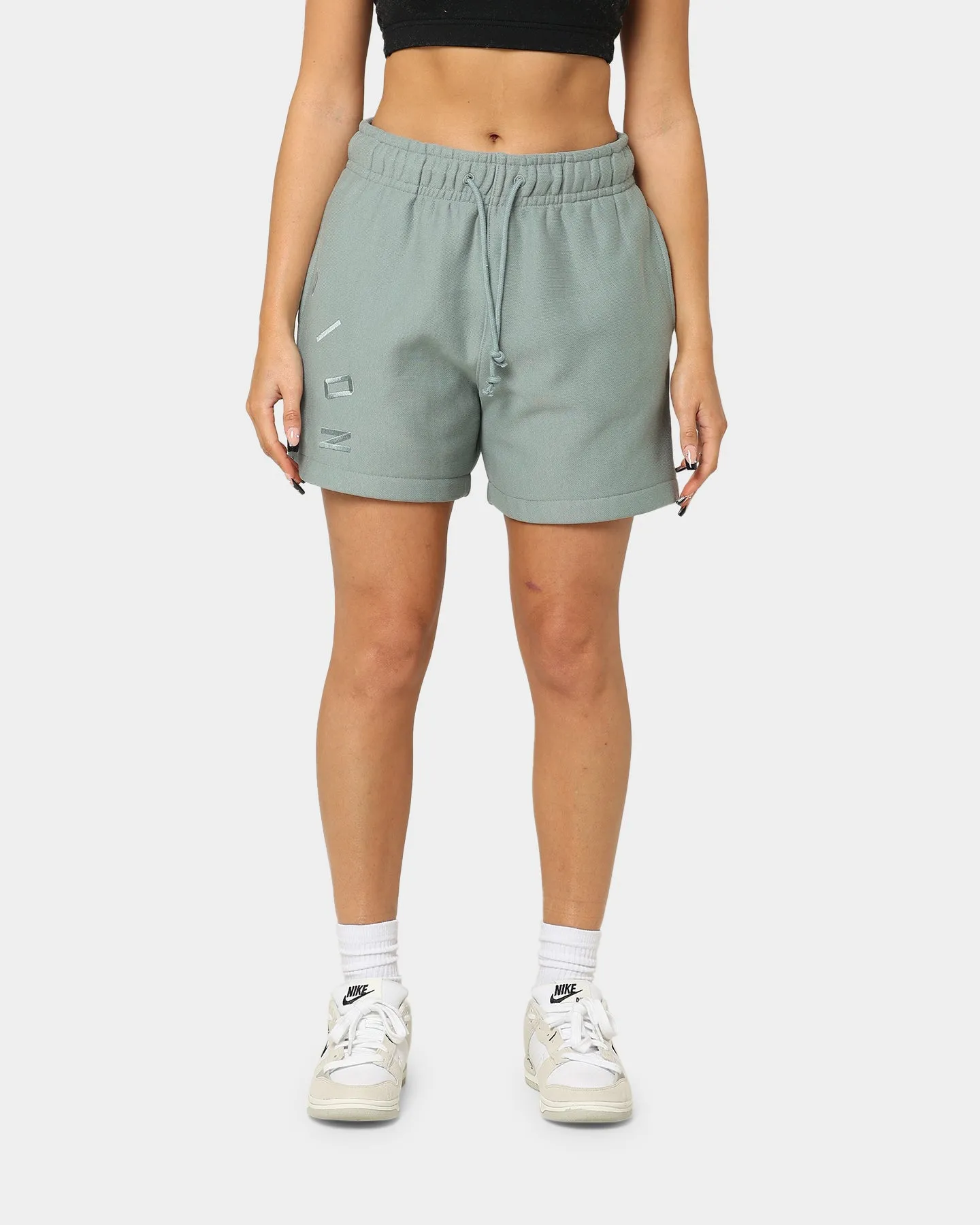 Champion Women's Reverse Weave Relaxed Shorts Sage Shimmer Green