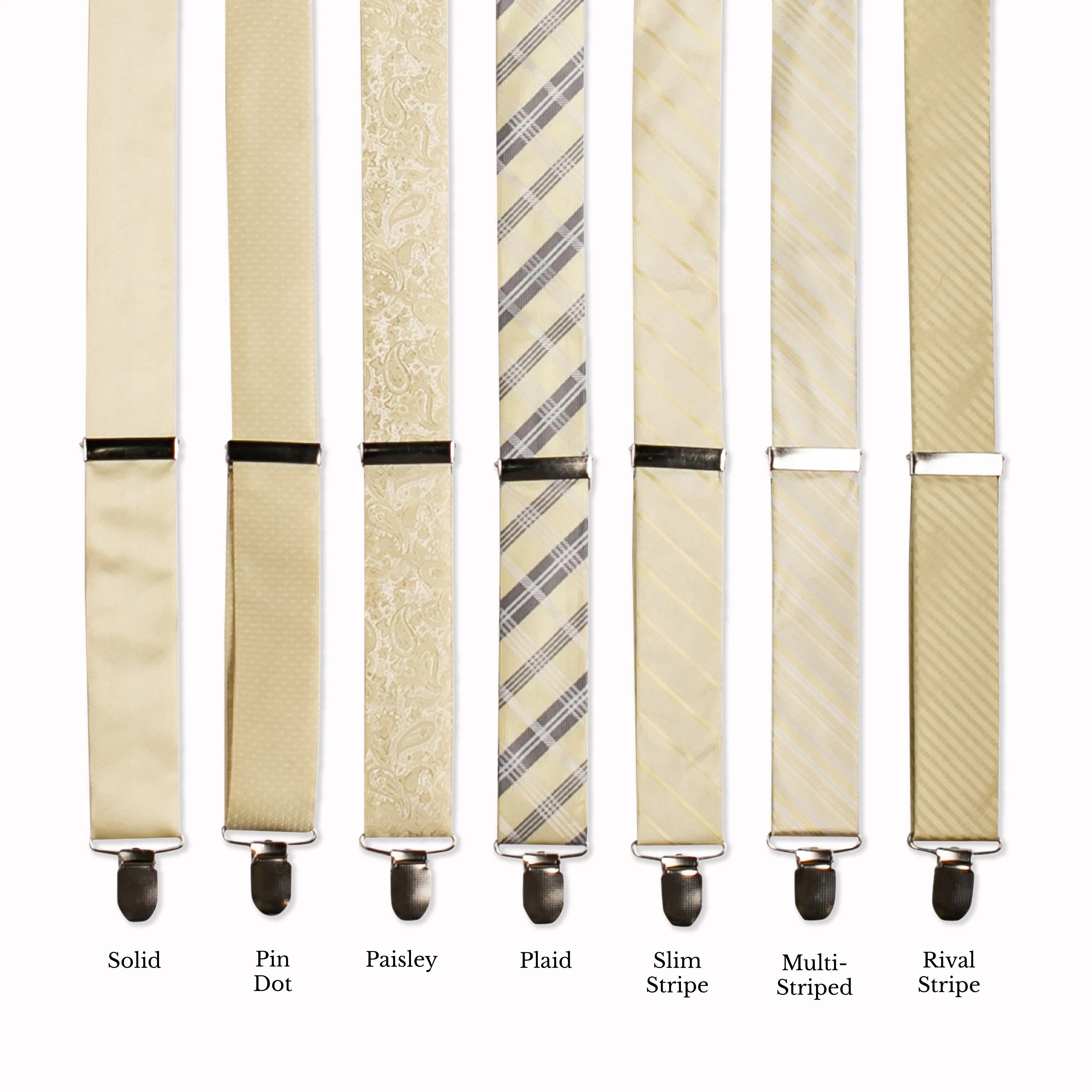 Classic Adjustable Suspenders - Sugar