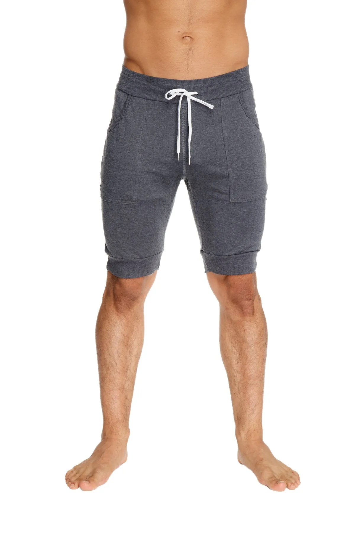 Cuffed Yoga Short (Charcoal)