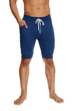 Cuffed Yoga Short (Royal Blue)