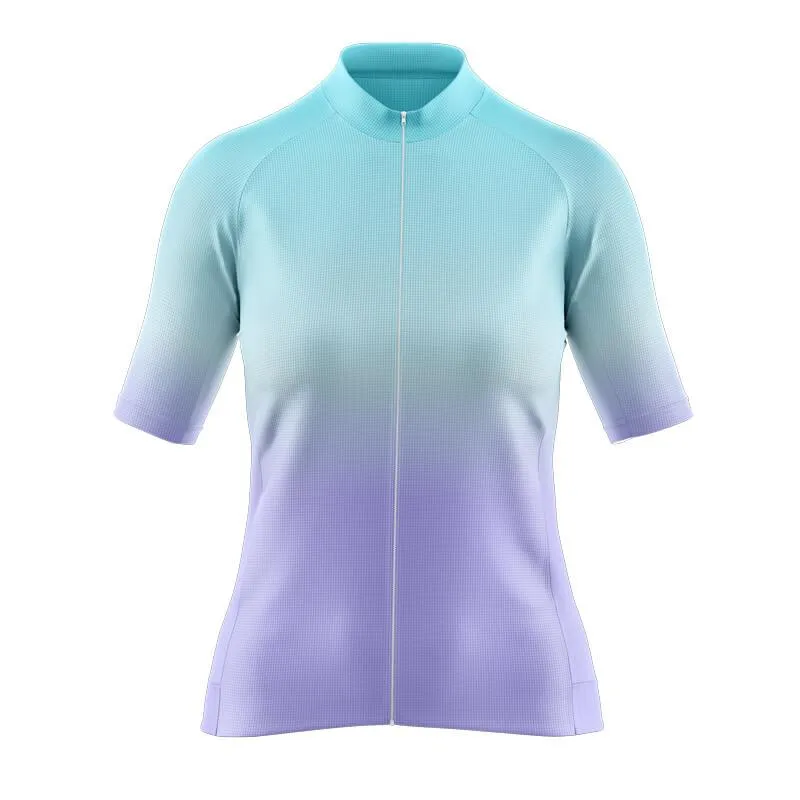 Cyan-Violet Gradient Aero Jerseys