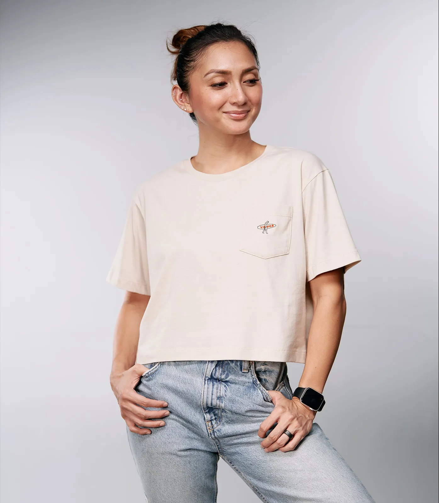 DAPHNE BELLA BOX TEE BEIGE