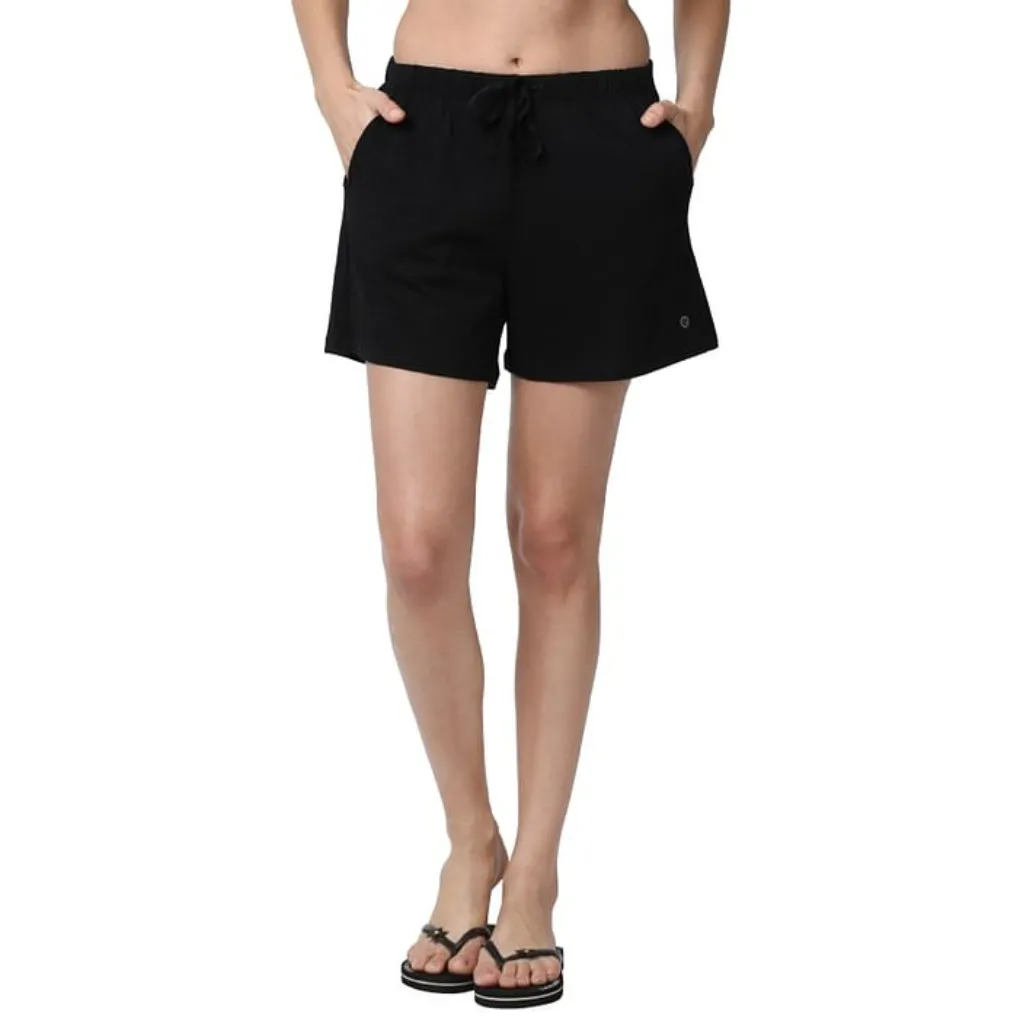 ENAMOR-E062 BASIC SHORTS | MID-THIGH LENGTH JERSEY SHORTS WITH POCKETS