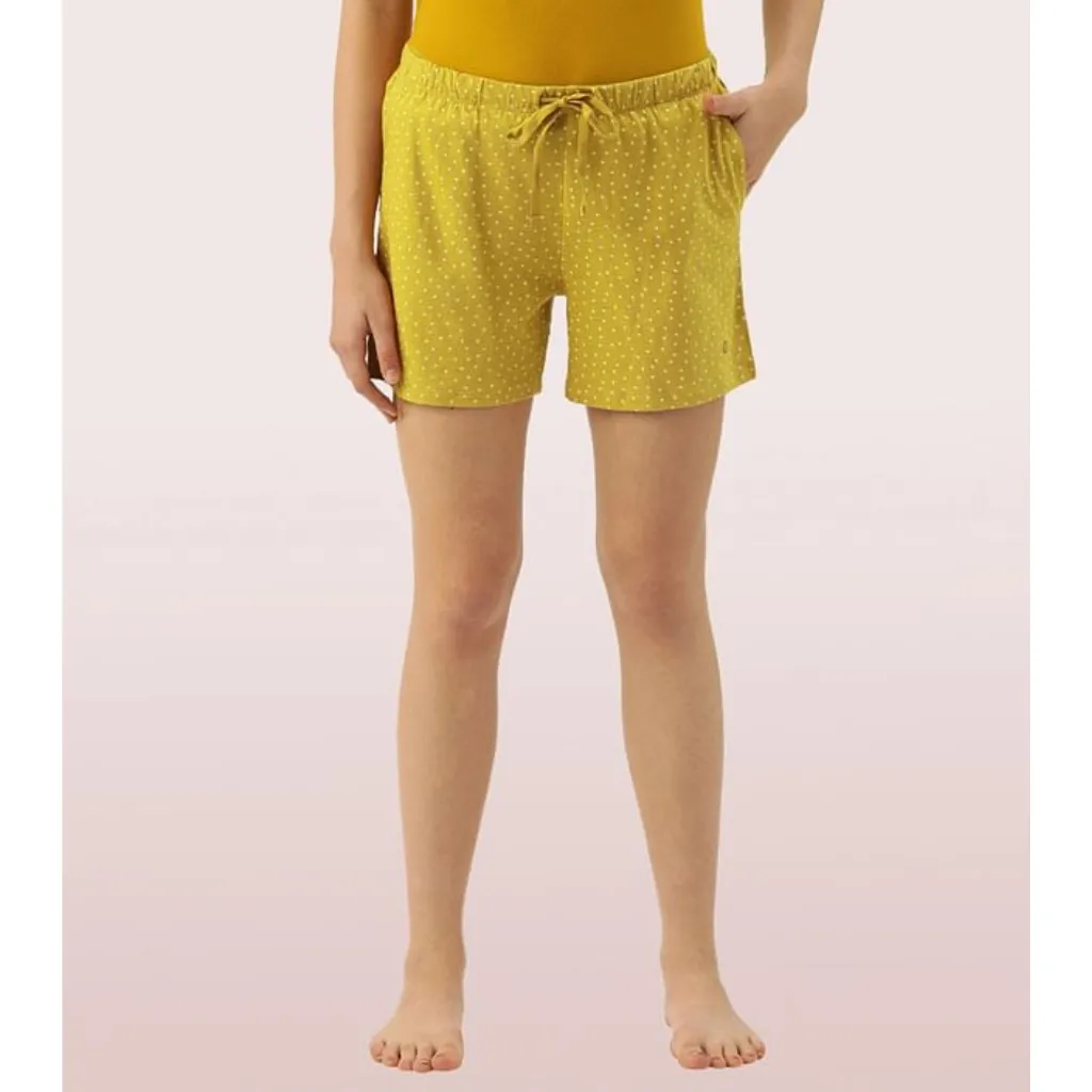 ENAMOR-E062 BASIC SHORTS | MID-THIGH LENGTH JERSEY SHORTS WITH POCKETS