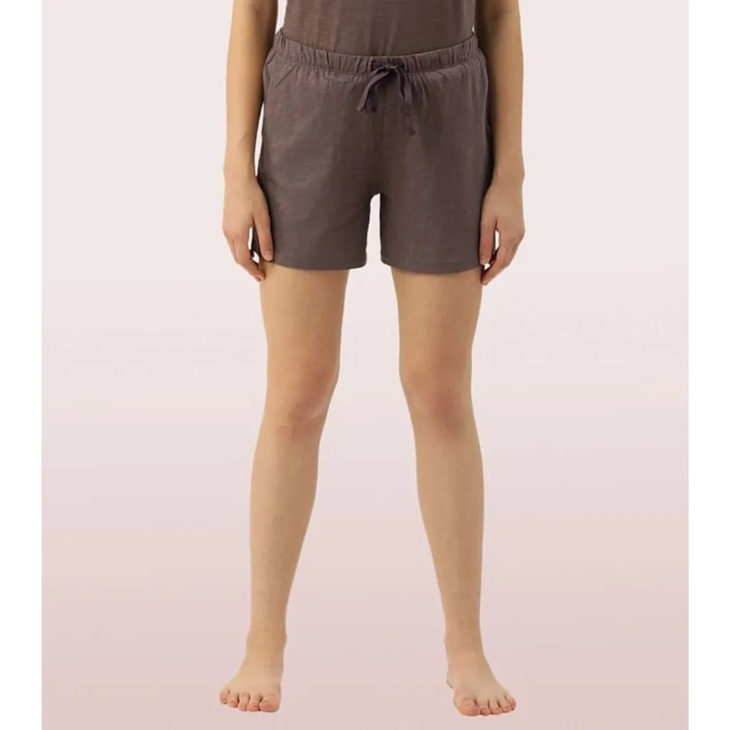 ENAMOR-E062 BASIC SHORTS | MID-THIGH LENGTH JERSEY SHORTS WITH POCKETS