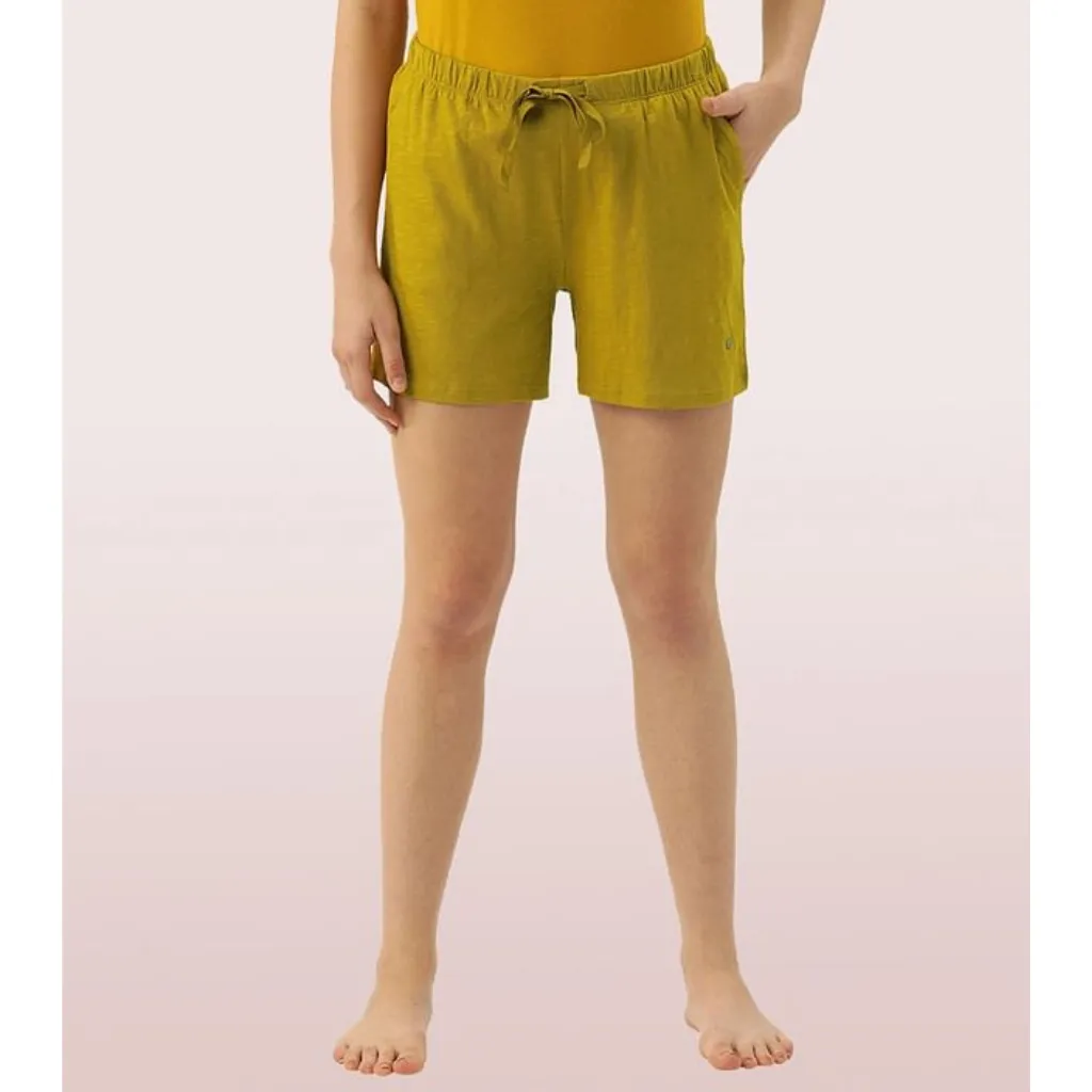 ENAMOR-E062 BASIC SHORTS | MID-THIGH LENGTH JERSEY SHORTS WITH POCKETS