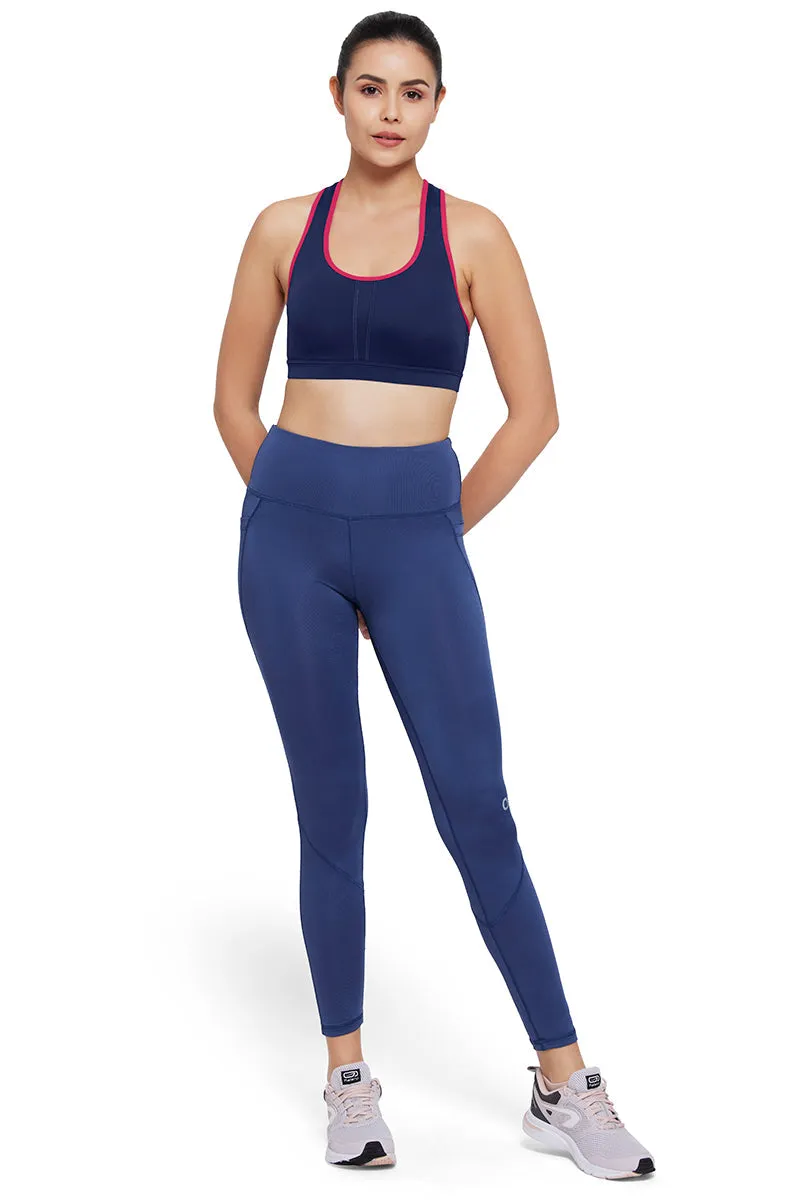 Energize Medium Impact Bra - Medieval Blue