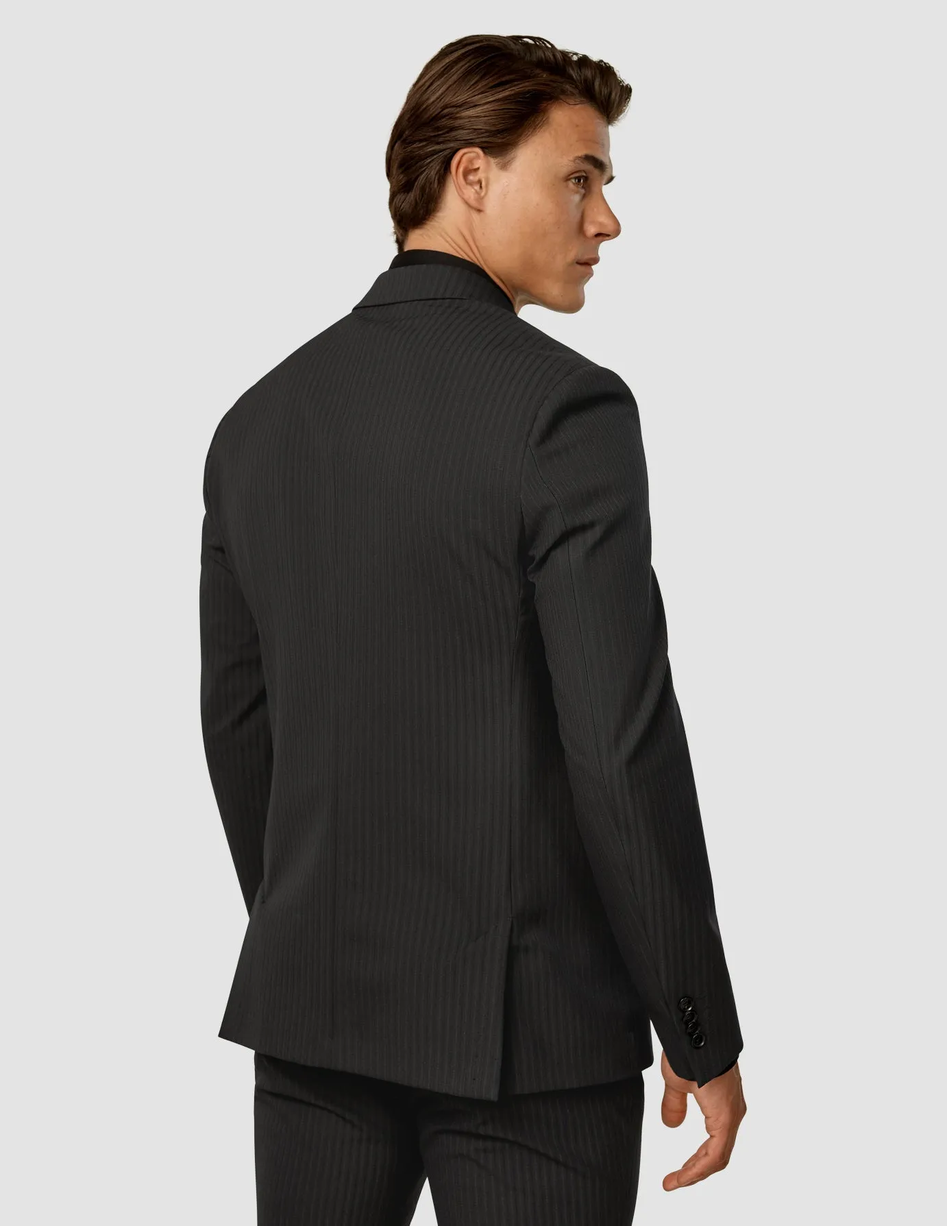 Essential Suit Asphalt Pinstripe