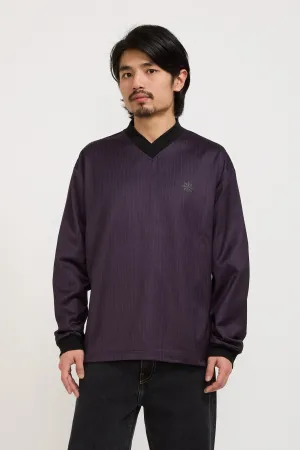 Football Shirt Purple Pinstripe