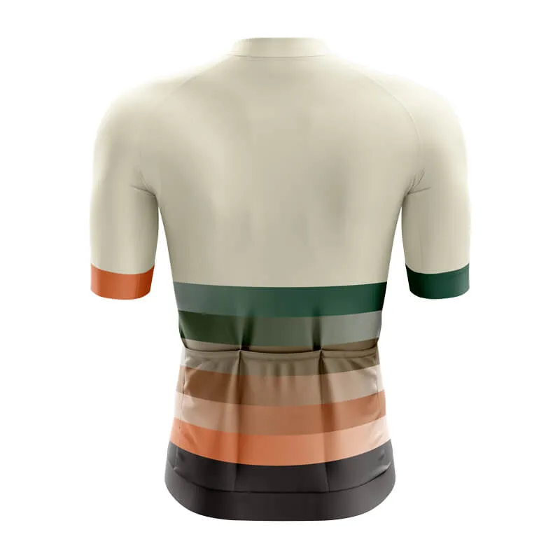 Gradient Frequency Aero jerseys (Beige-Green-Orange)