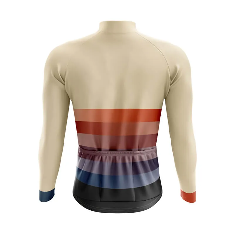 Gradient Frequency Aero jerseys (Beige-Orange-Blue)