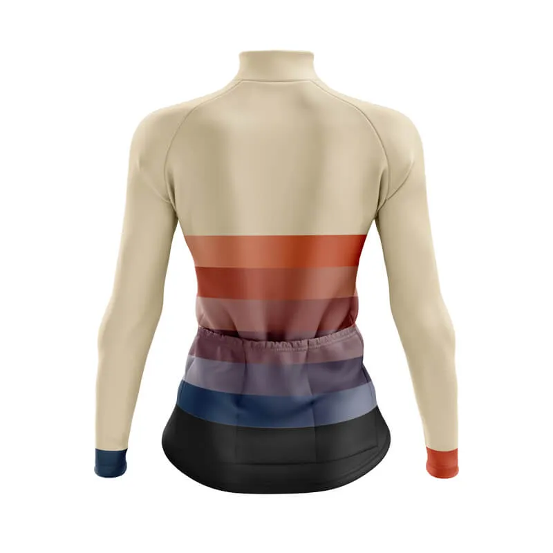 Gradient Frequency Aero jerseys (Beige-Orange-Blue)