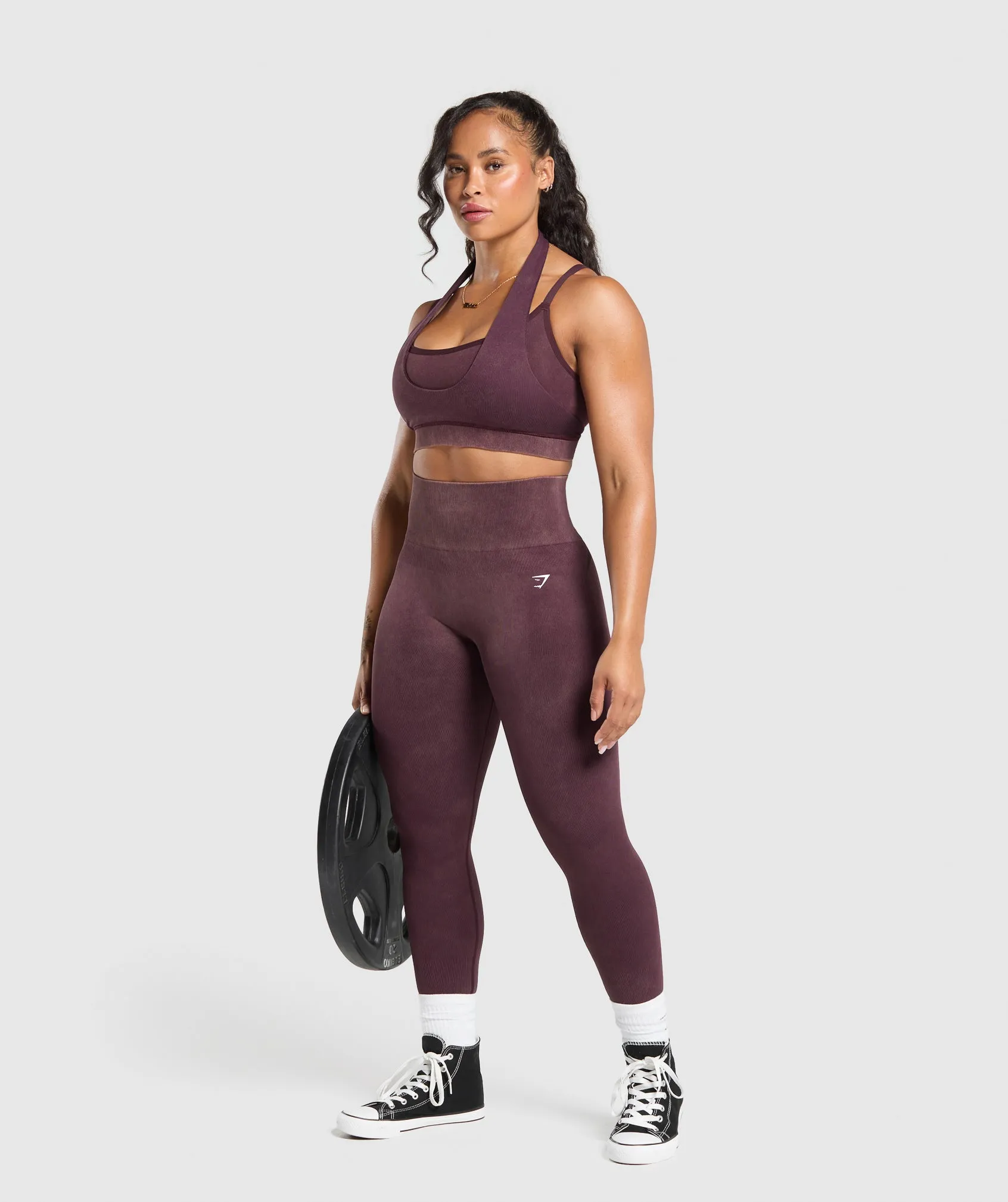 Gymshark Gains Seamless Leggings - Depth Purple