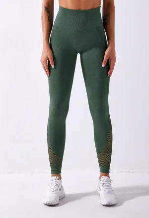 High-Waist Mesh Seamless Legging - Zephyr