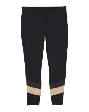 Hudson High Rise Leggings | Black / Tan