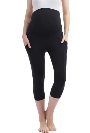 Kimi   Kai Maternity "Gwen" Belly Support Pocket Leggings ( 18.5" Inseam)