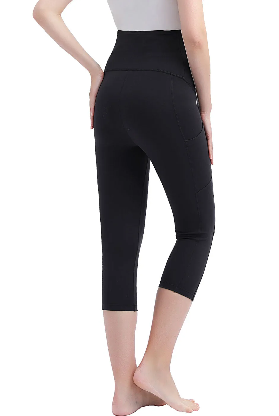 Kimi   Kai Maternity "Gwen" Belly Support Pocket Leggings ( 18.5" Inseam)