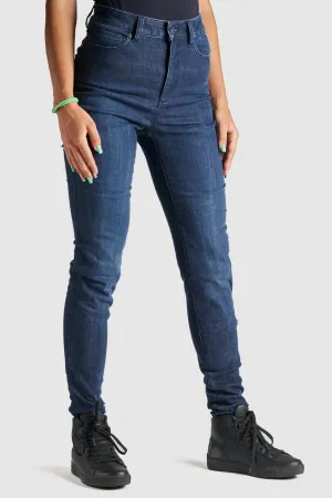 KUSARI COR 02 BLUE - Women Motorcycle Skinny-Fit Cordura® Jeans