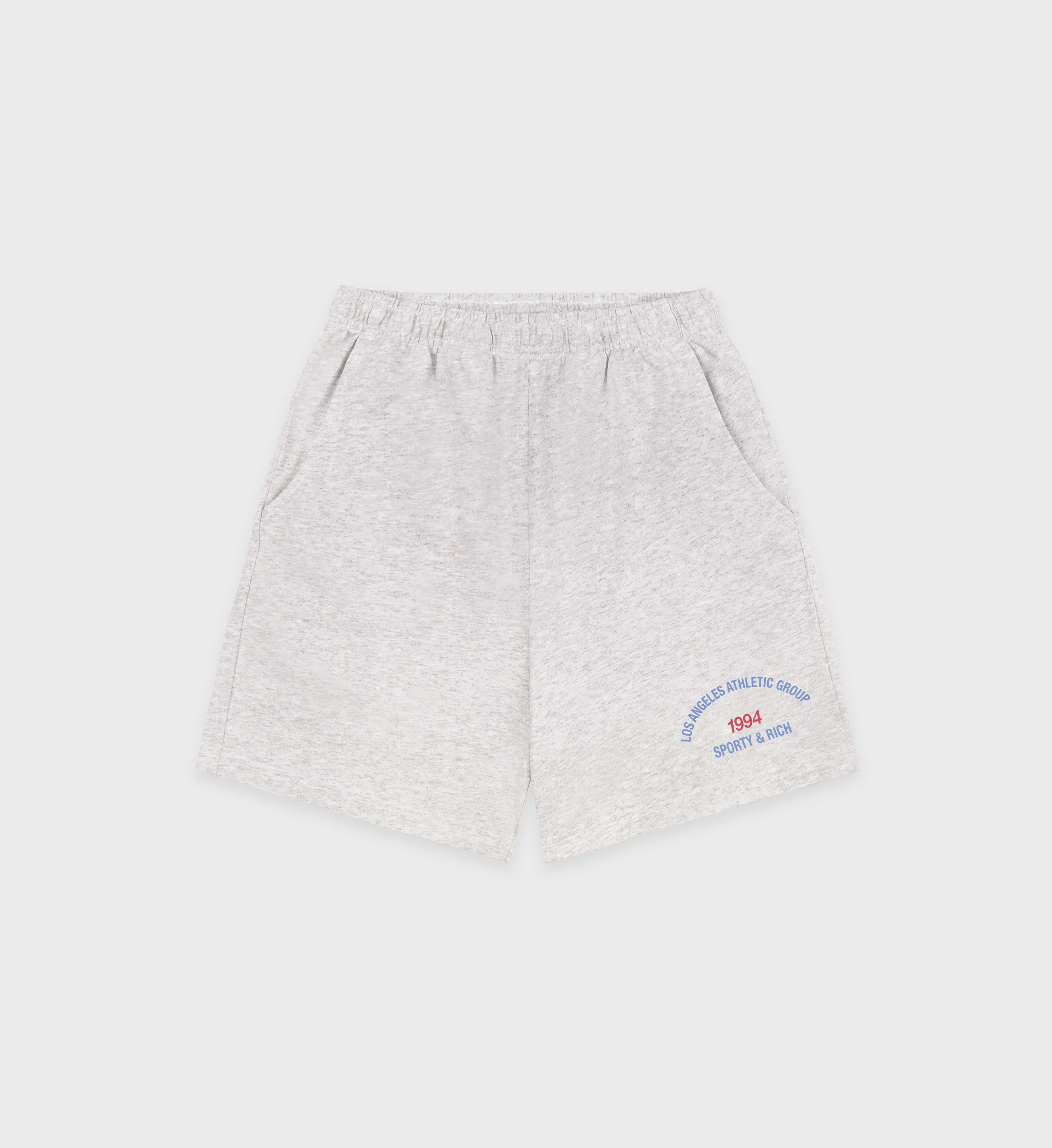 LA Athletic Group Gym Short - Heather Gray/Ocean