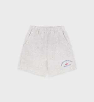 LA Athletic Group Gym Short - Heather Gray/Ocean