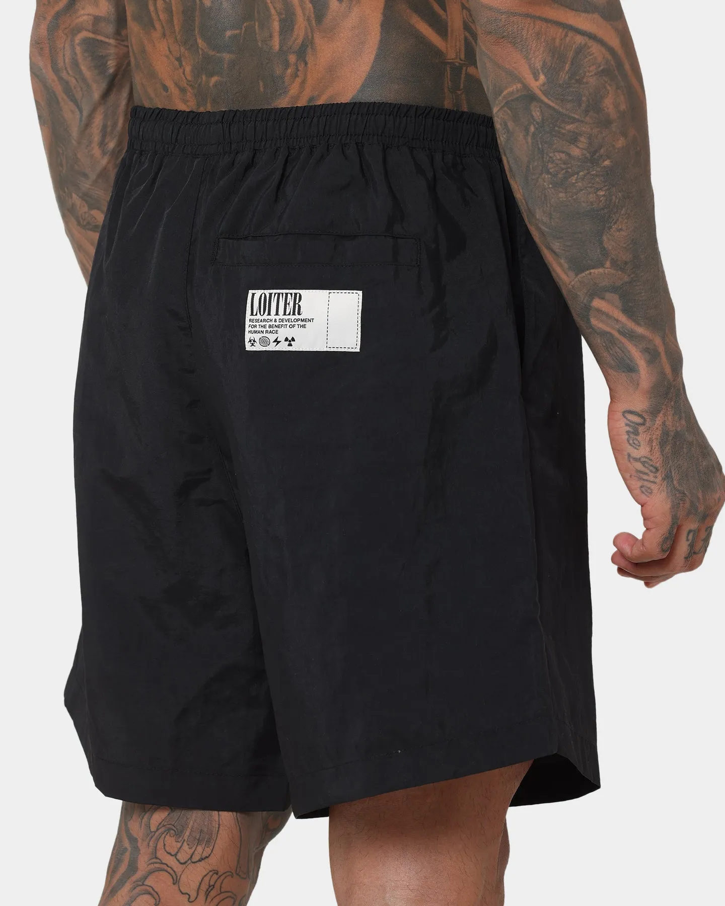 Loiter Inferno Beach Shorts Black/Black