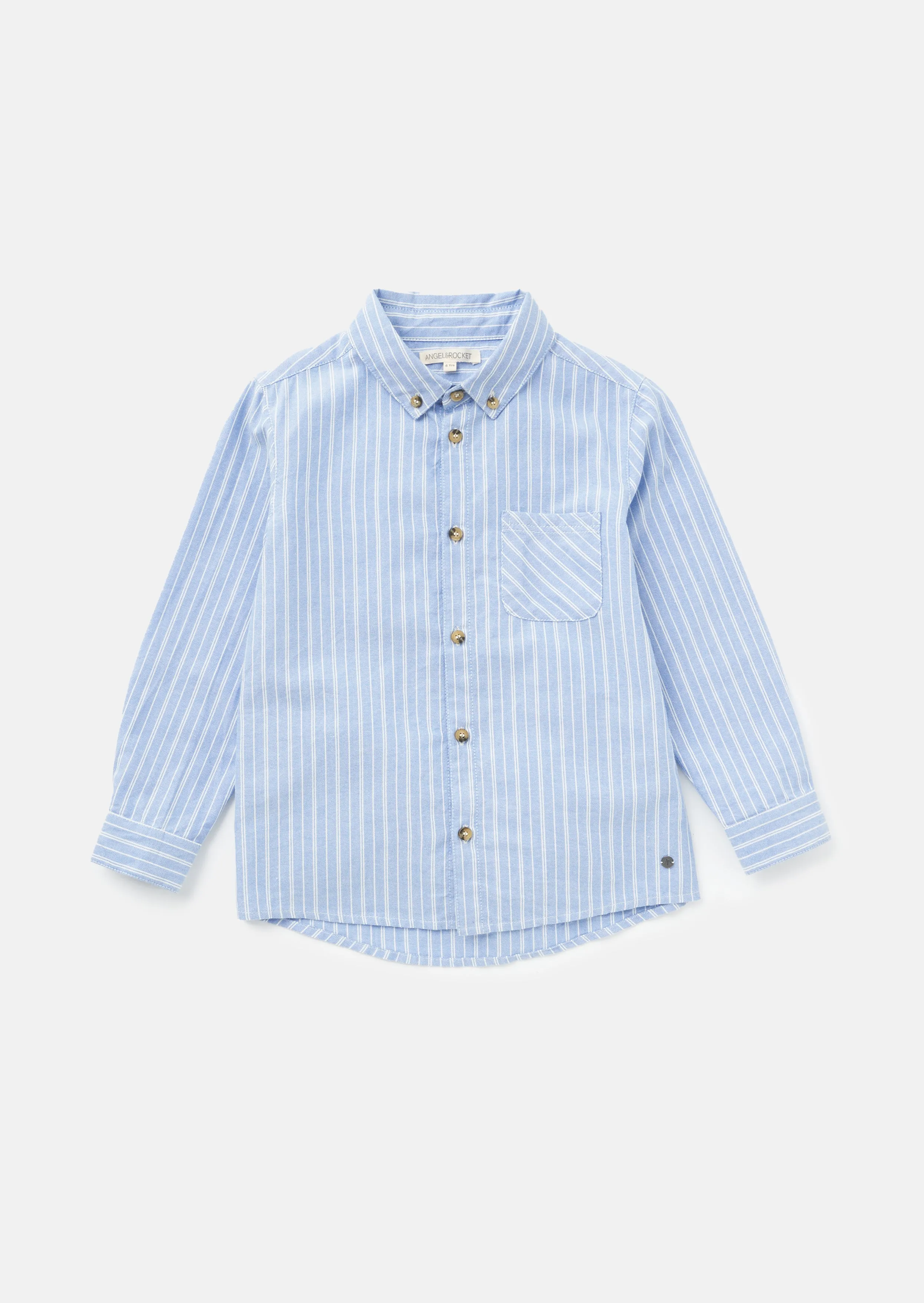 Marco Blue Pinstripe Pocket Shirt