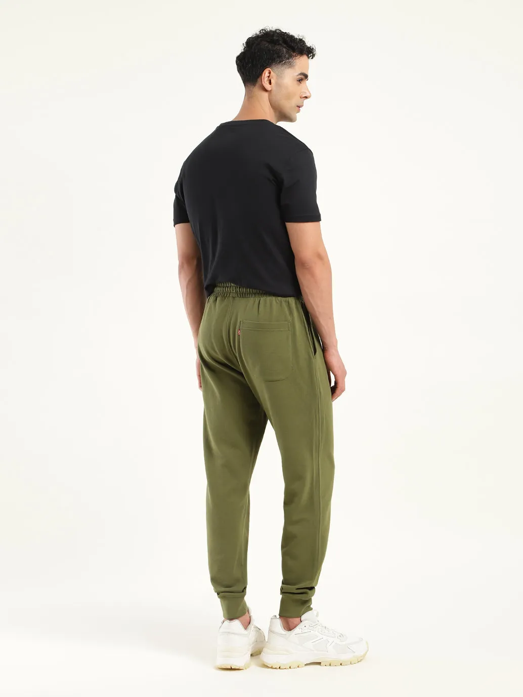 Men's Regular Fit Black Joggers