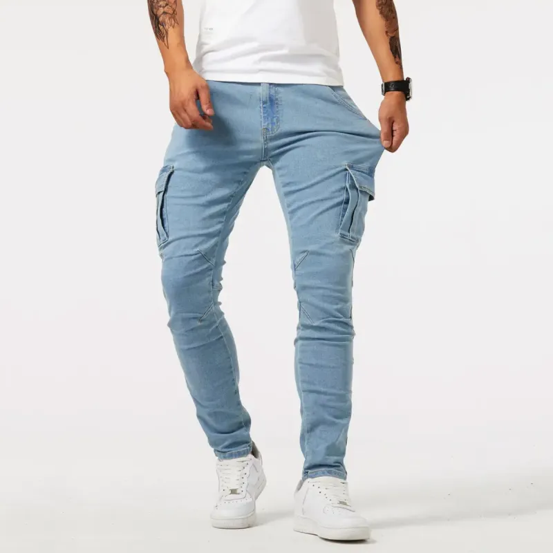 NOLAN | STRETCHY CARGO JEANS