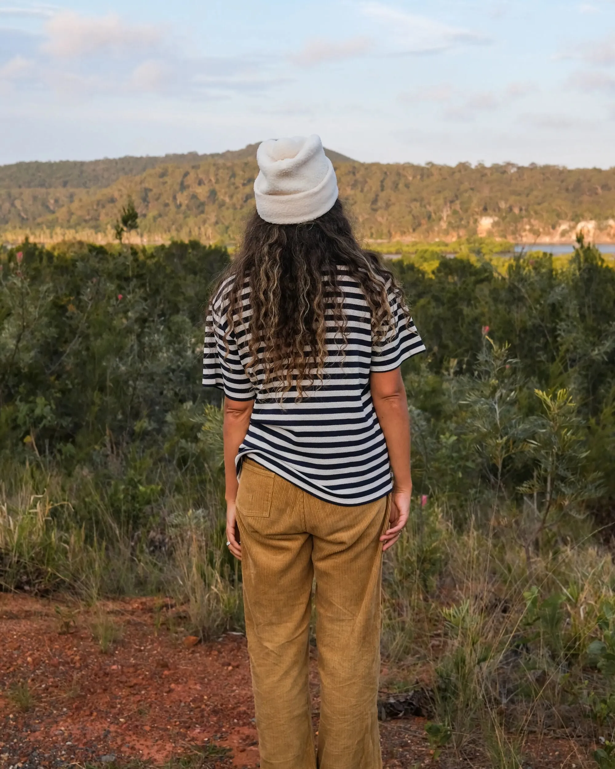 Panorama Recycled Cotton T-Shirt - Deep Navy